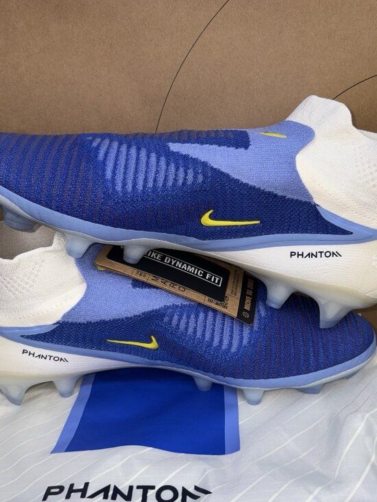NEW Nike Phantom 6 High Elite FG LV8 White Racer Blue HQ2328-400 Size 11.5 main image 7